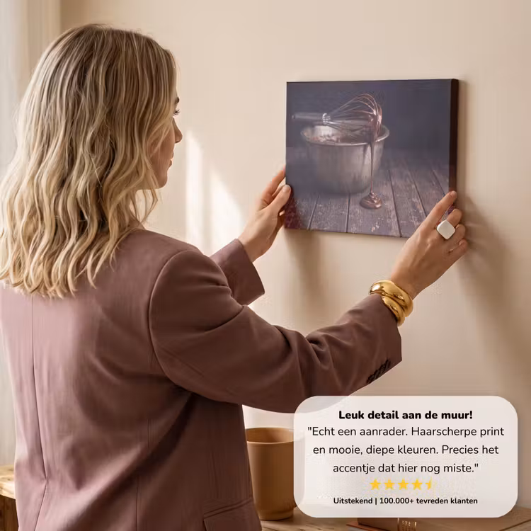 Canvas schilderij - Chocolade - Beslag - Eten — 2