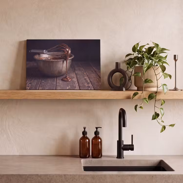 Canvas schilderij - Chocolade - Beslag - Eten — 3