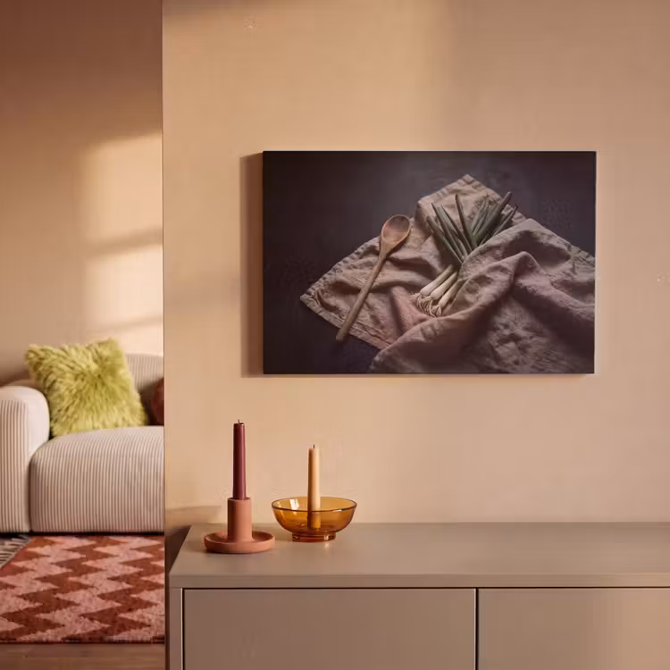 Canvas schilderij - Eten - Lepel - Rustiek — 1