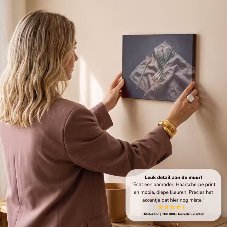Canvas schilderij - Eten - Lepel - Rustiek — 2