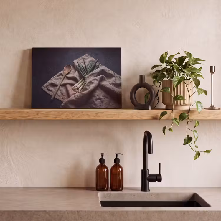 Canvas schilderij - Eten - Lepel - Rustiek — 3