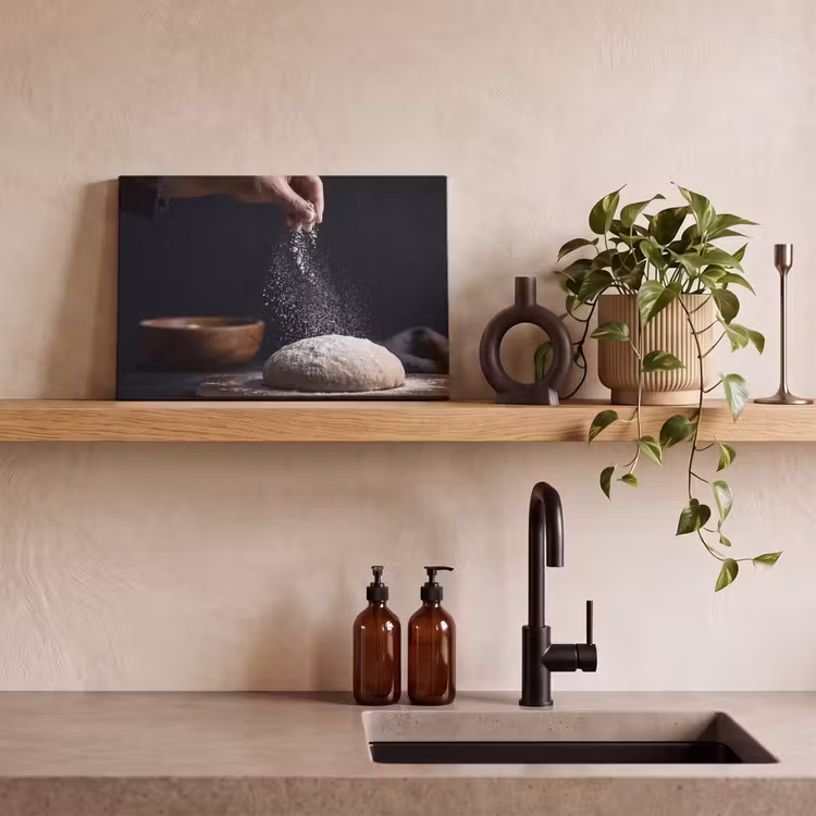 Canvas schilderij - Deeg - Hand - Bakken — 3