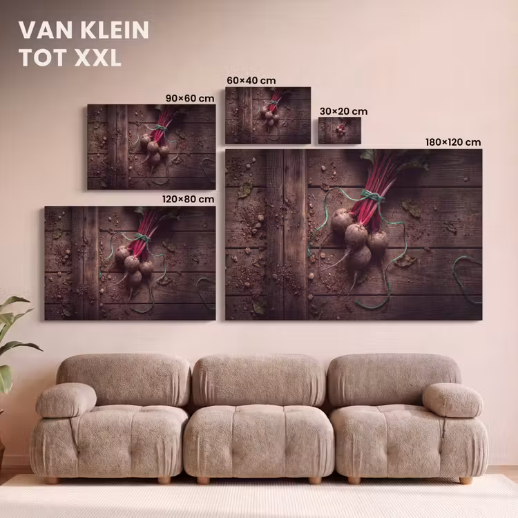 Canvas schilderij - Groente - Bieten - Rustiek — 7
