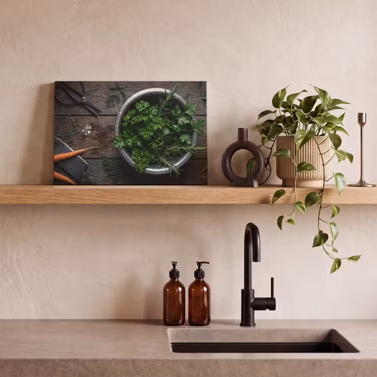 Canvas schilderij - Groenten - Hout - Eten — 3