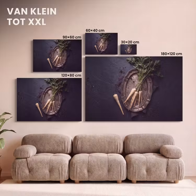 Canvas schilderij - Groenten - Still-leven - Donker — 7