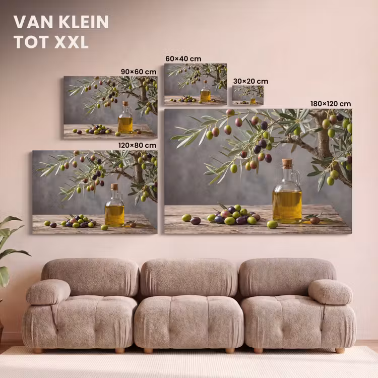 Canvas schilderij - Olijfboom - Olijven - Natuur — 7