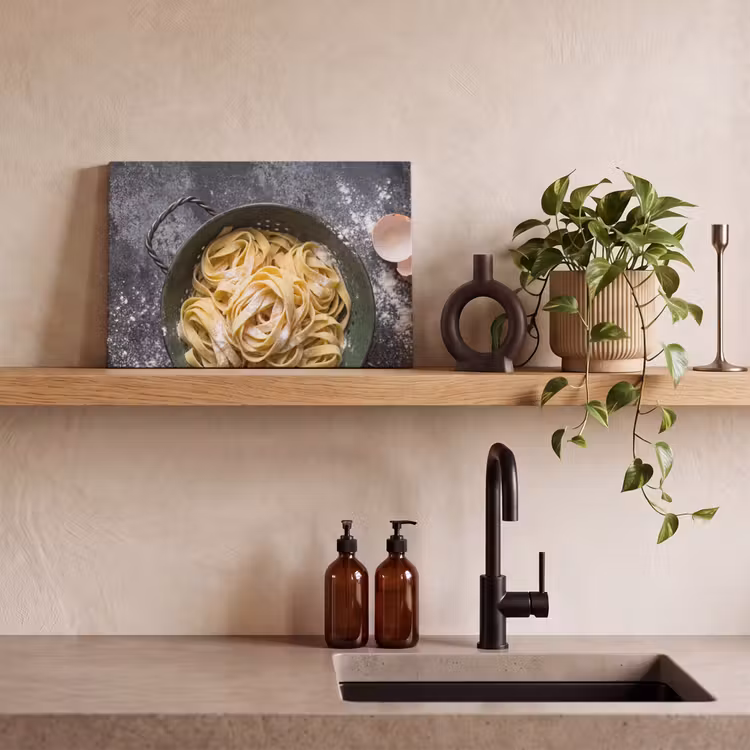 Canvas schilderij - Pasta - Keuken - Eten — 3