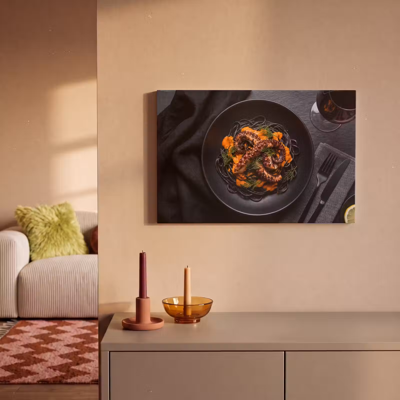 Canvas schilderij - Eten - Octopus - Modern — 1