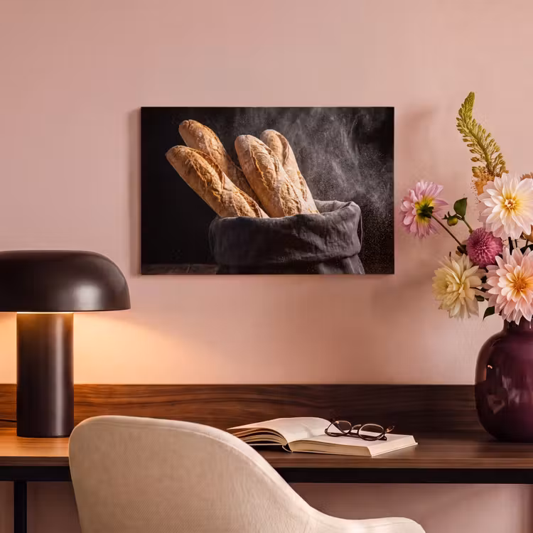 Canvas schilderij - Brood - Zak - Eten — 5