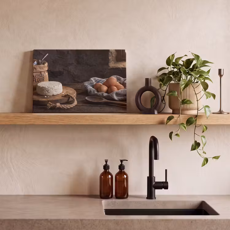 Canvas schilderij - Meel - Eieren - Eten — 3
