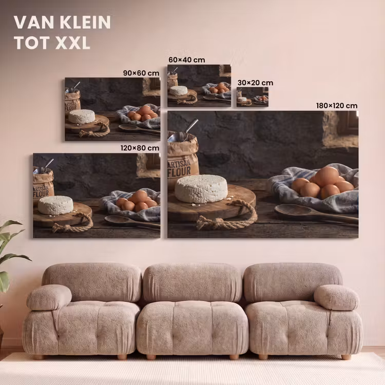 Canvas schilderij - Meel - Eieren - Eten — 7
