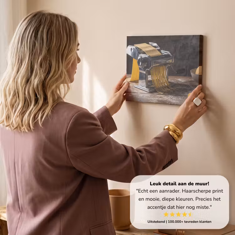 Canvas schilderij - Pasta - Vers - Koken — 2