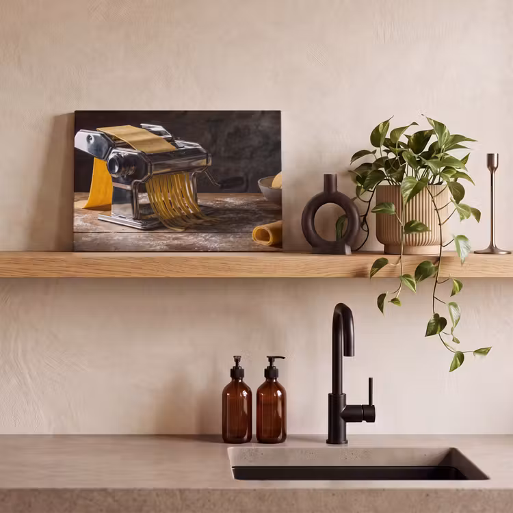 Canvas schilderij - Pasta - Vers - Koken — 3