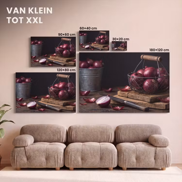 Canvas schilderij - Ui - Eten - Rustiek — 7