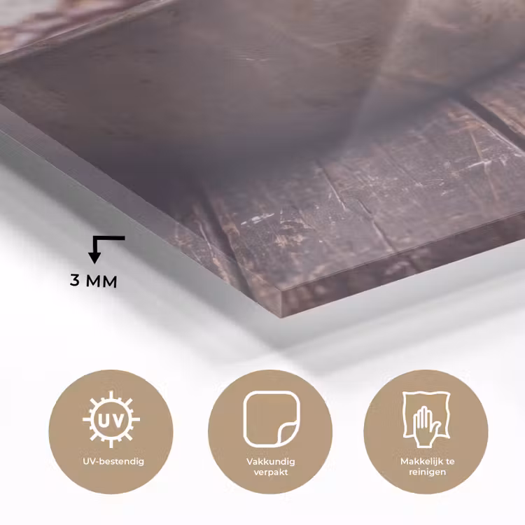 Glas schilderij - Chocolade - Beslag - Eten — 3