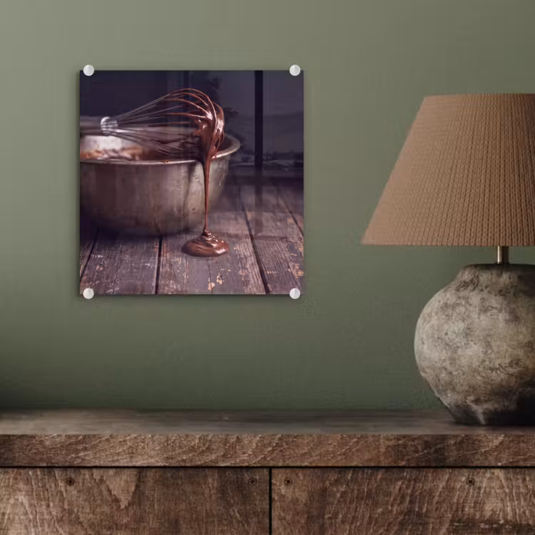 Glas schilderij - Chocolade - Beslag - Eten — 4