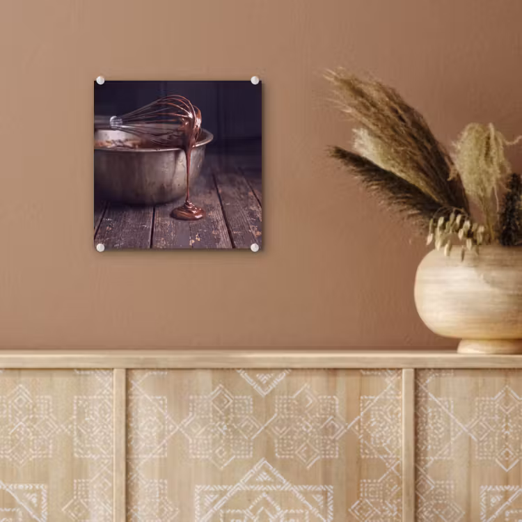 Glas schilderij - Chocolade - Beslag - Eten — 6