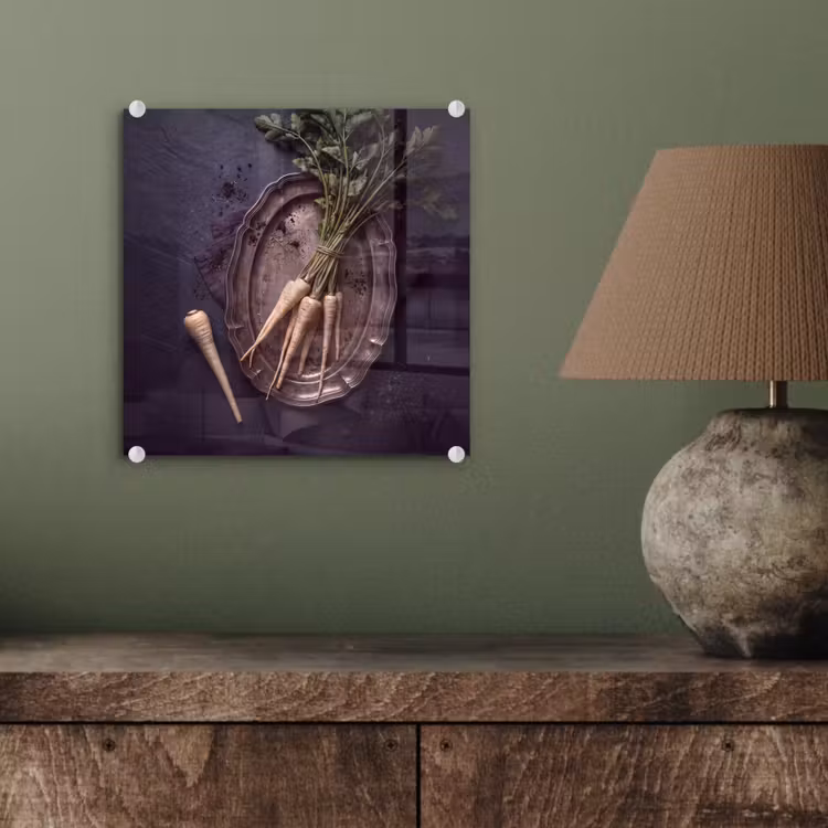 Glas schilderij - Groenten - Still-leven - Donker — 4