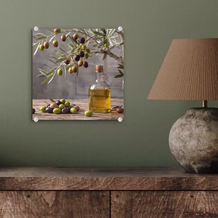 Glas schilderij - Olijfboom - Olijven - Natuur — 4