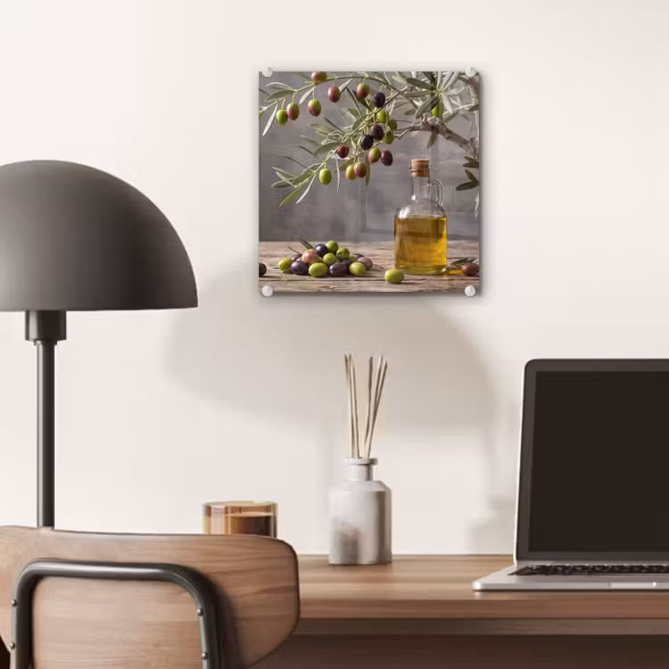 Glas schilderij - Olijfboom - Olijven - Natuur — 7