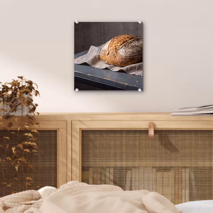 Glas schilderij - Brood - Rustiek - Eten — 5