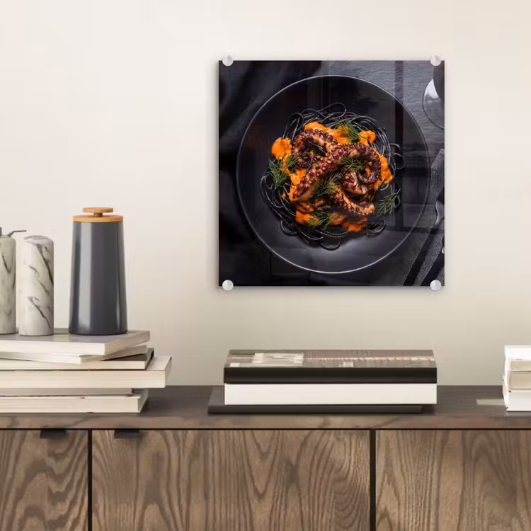 Glas schilderij - Eten - Octopus - Modern — 2