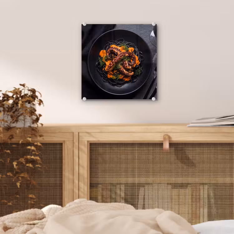 Glas schilderij - Eten - Octopus - Modern — 5