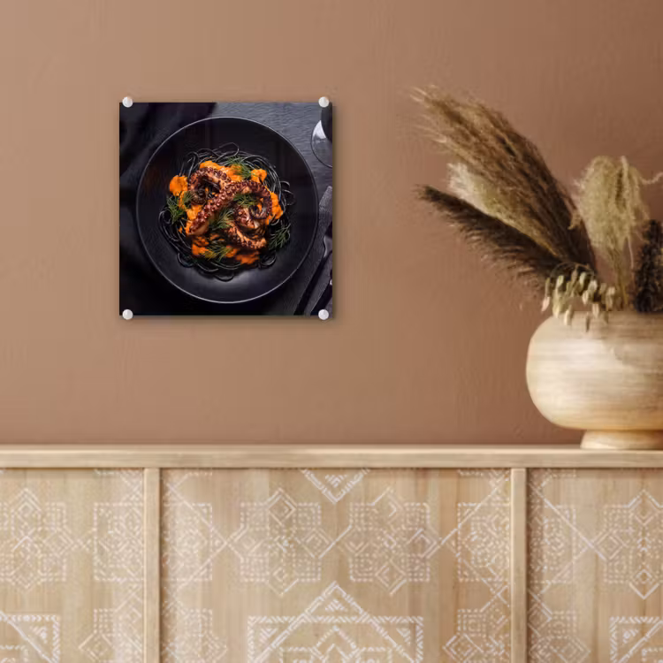 Glas schilderij - Eten - Octopus - Modern — 6
