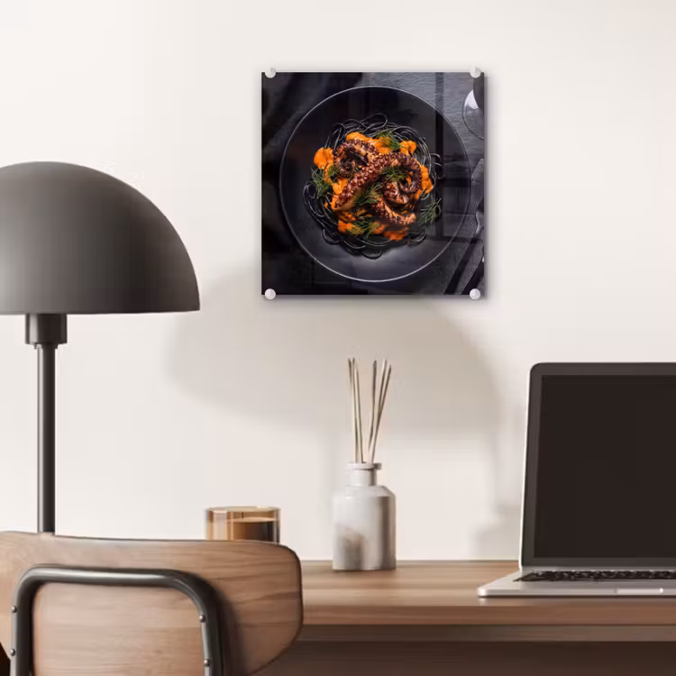 Glas schilderij - Eten - Octopus - Modern — 7