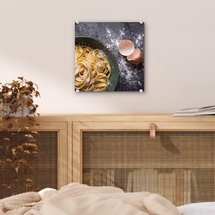 Glas schilderij - Pasta - Keuken - Eten — 5