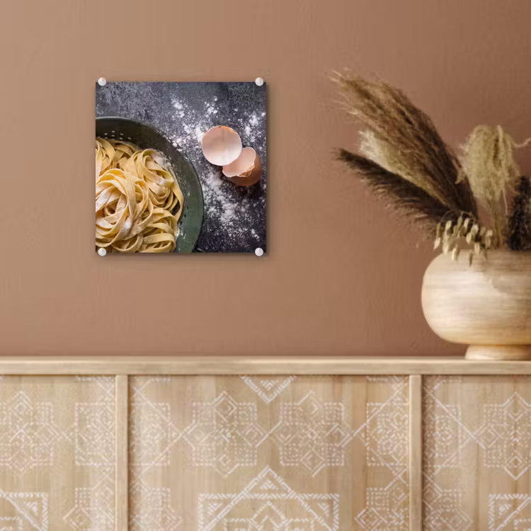 Glas schilderij - Pasta - Keuken - Eten — 6