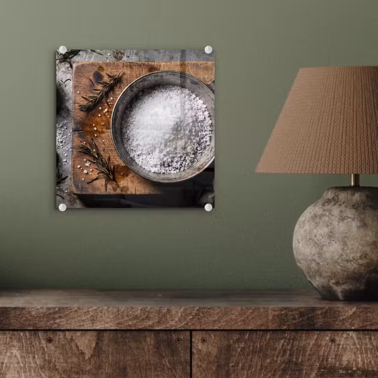 Glas schilderij - Zout - Keuken - Rustiek — 4