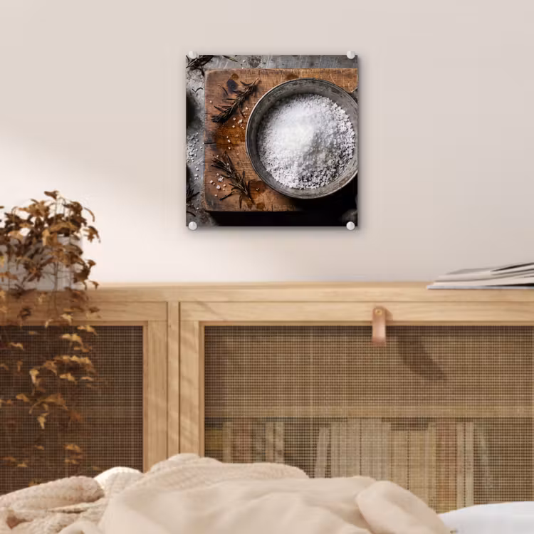 Glas schilderij - Zout - Keuken - Rustiek — 5