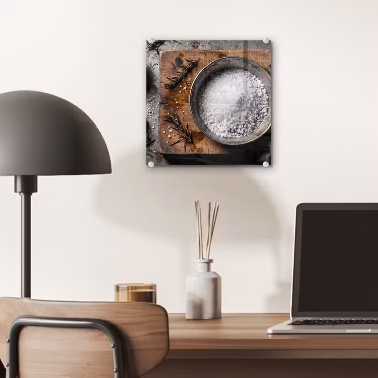 Glas schilderij - Zout - Keuken - Rustiek — 7