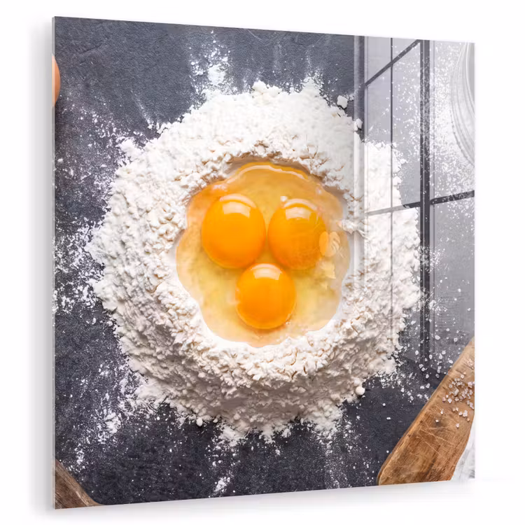 Glas schilderij - Eten - Bakken - Keuken — 1