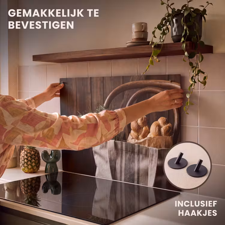 Inductie beschermer en spatscherm (2in1) - Brood - Kruiden - Eten — 7
