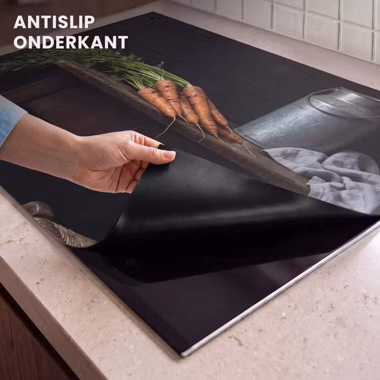 Inductie beschermer en spatscherm (2in1) - Groenten - Rustiek - Stilleven — 4