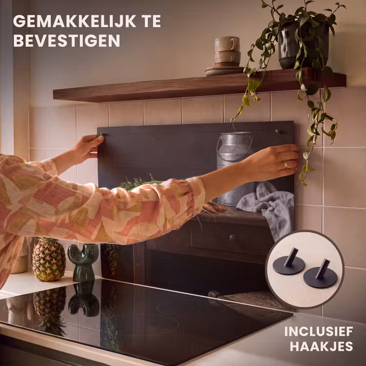 Inductie beschermer en spatscherm (2in1) - Groenten - Rustiek - Stilleven — 7