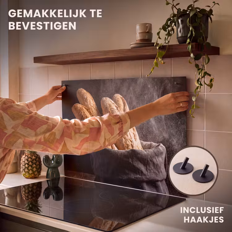 Inductie beschermer en spatscherm (2in1) - Brood - Zak - Eten — 7