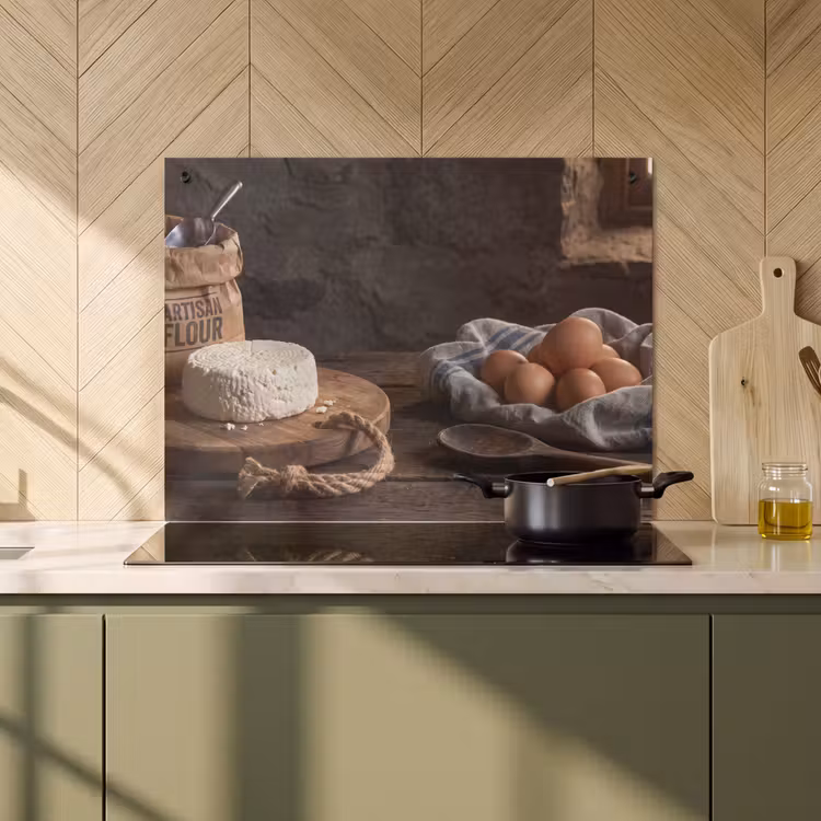 Inductie beschermer en spatscherm (2in1) - Meel - Eieren - Eten — 2