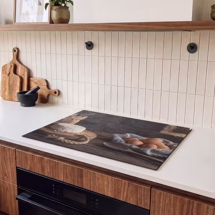 Inductie beschermer en spatscherm (2in1) - Meel - Eieren - Eten — 3