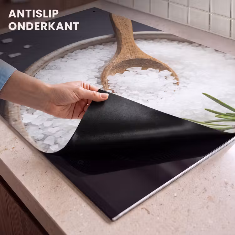 Inductie beschermer en spatscherm (2in1) - Zout - Kom - Eten — 4