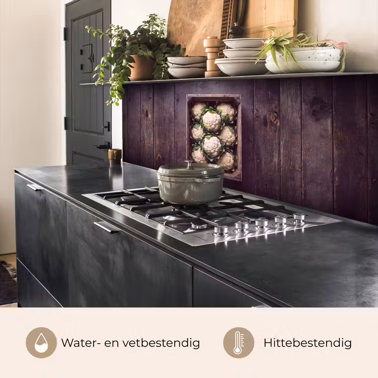 Keuken achterwand - Bloemkool - Houten kist — 3