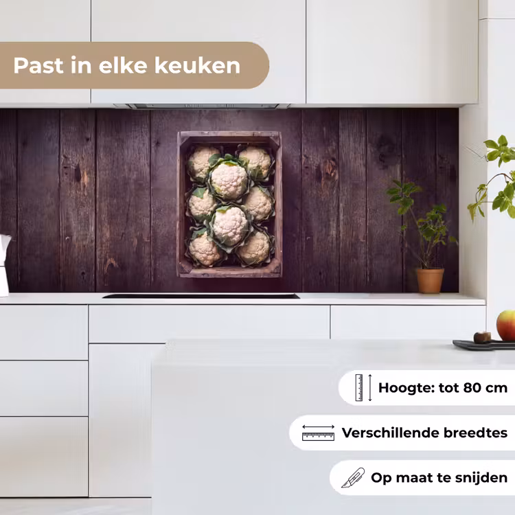 Keuken achterwand - Bloemkool - Houten kist — 4