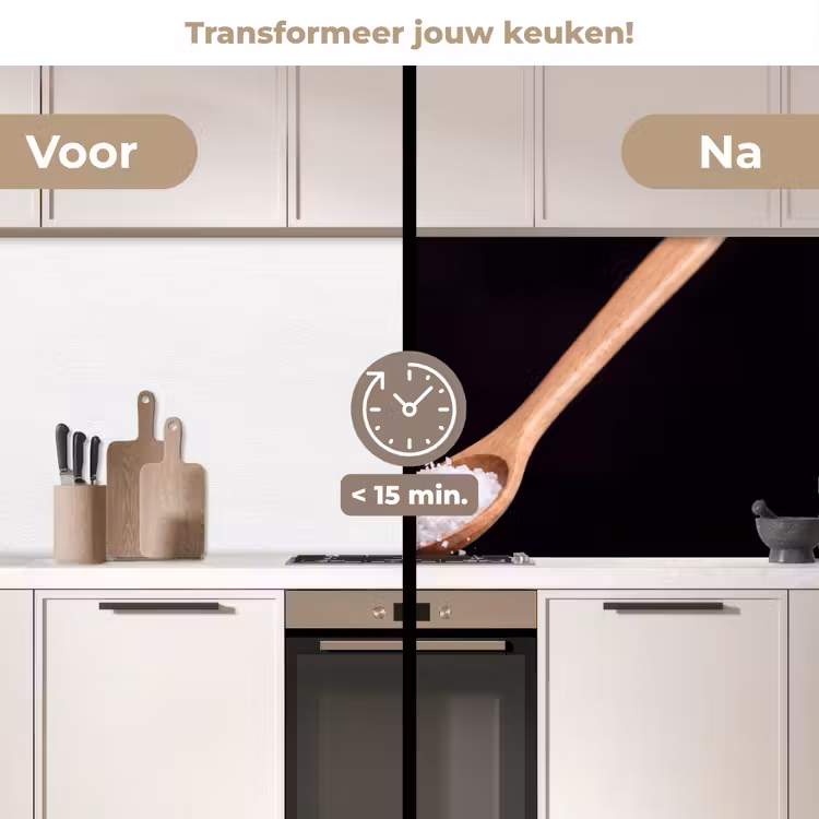 Keuken achterwand - Eten - Zout - Hout — 2