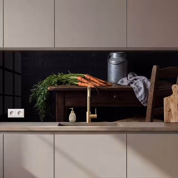 Keuken achterwand - Groenten - Rustiek - Stilleven — 1