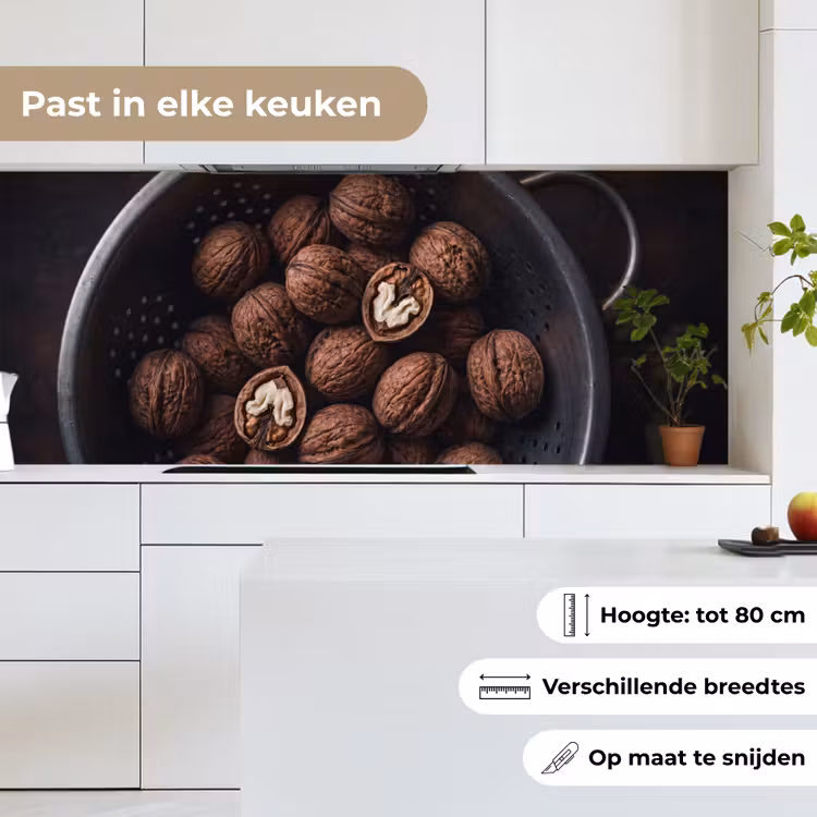 Keuken achterwand - Walnoot - Eten - Donker — 4
