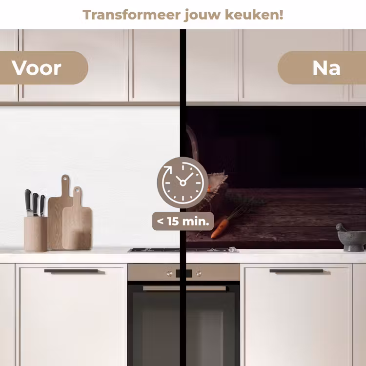 Keuken achterwand - Wortels - Mand - Eten — 2
