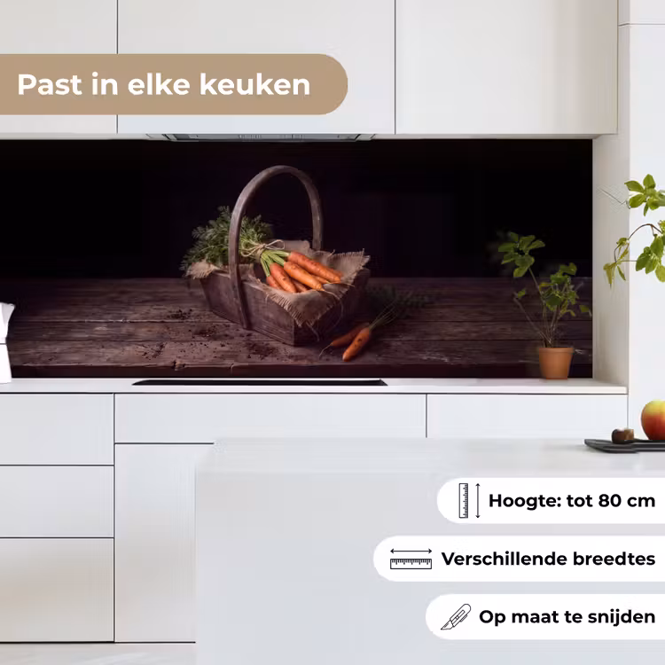 Keuken achterwand - Wortels - Mand - Eten — 4