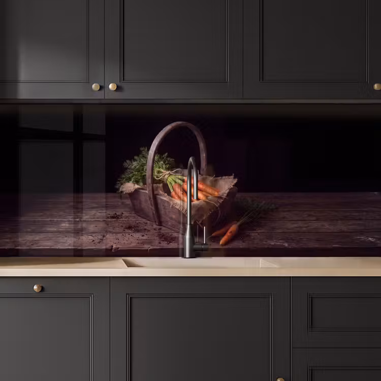 Keuken achterwand - Wortels - Mand - Eten — 6